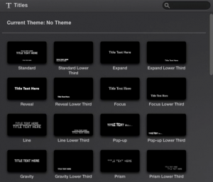 titles on imovie 10.0.5