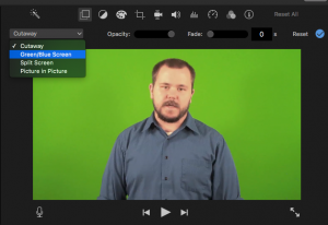 how to edit a green screen on imovie