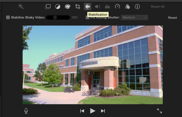 stabilize video imovie