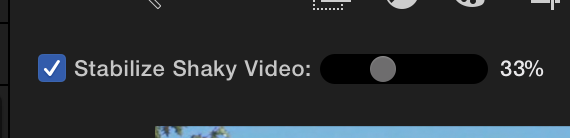 stabilise video imovie