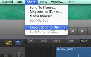 Export song to disk option