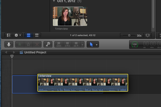 final cut pro editing footage mp4