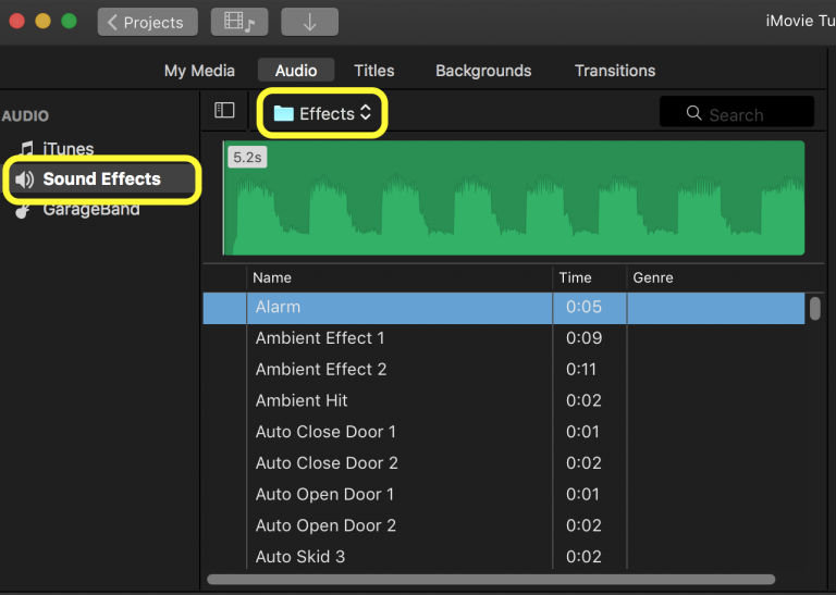 free action music clips for imovie