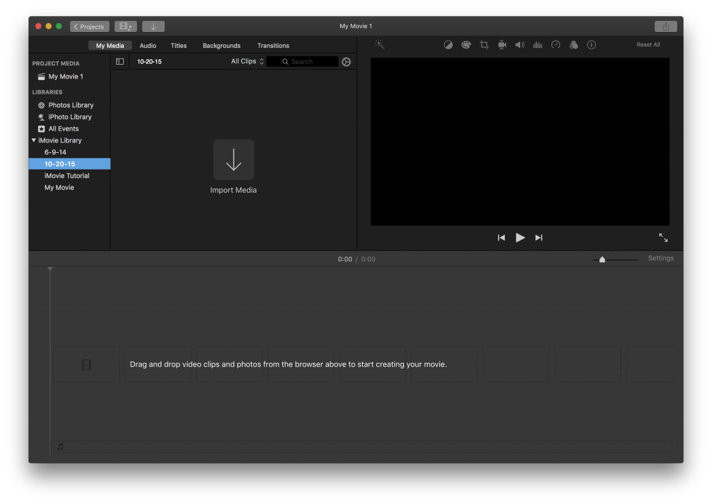 Introduction To Basic Editing In Imovie Media Commons