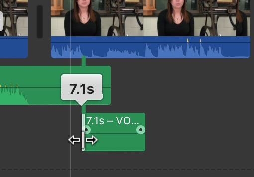 voice over in imovie