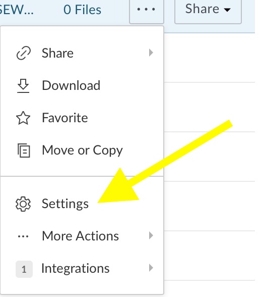 Sharing Settings