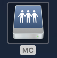 The MC drive on the desktop