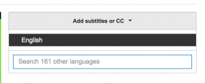 Add subtitles or CC
