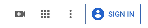 YouTube Sign In button