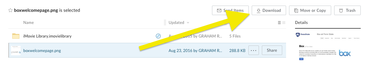 Downloading A File From Box Media Commons
