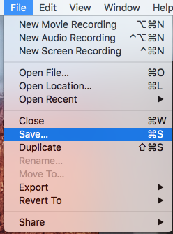 Save Recording