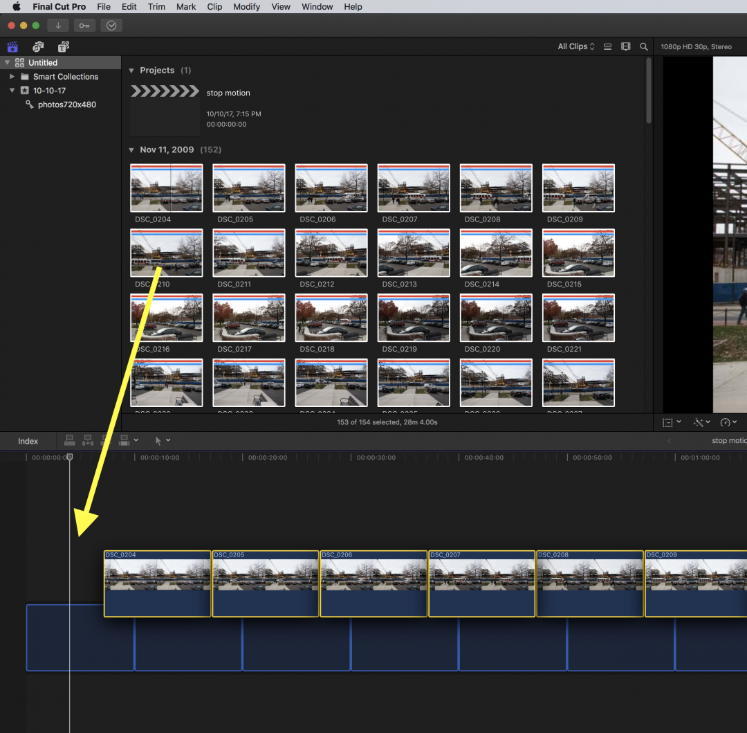 Importing Still Images for Stop Motion Animation With Final Cut Pro X ...