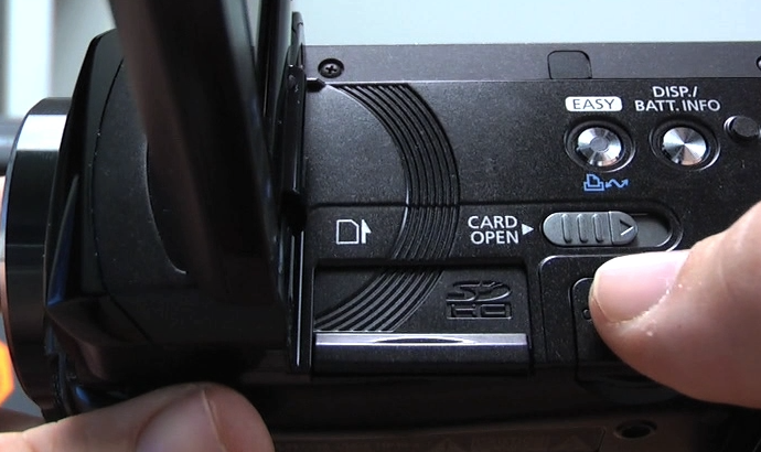 Changing the Memory Options on the Canon HF Video Camera