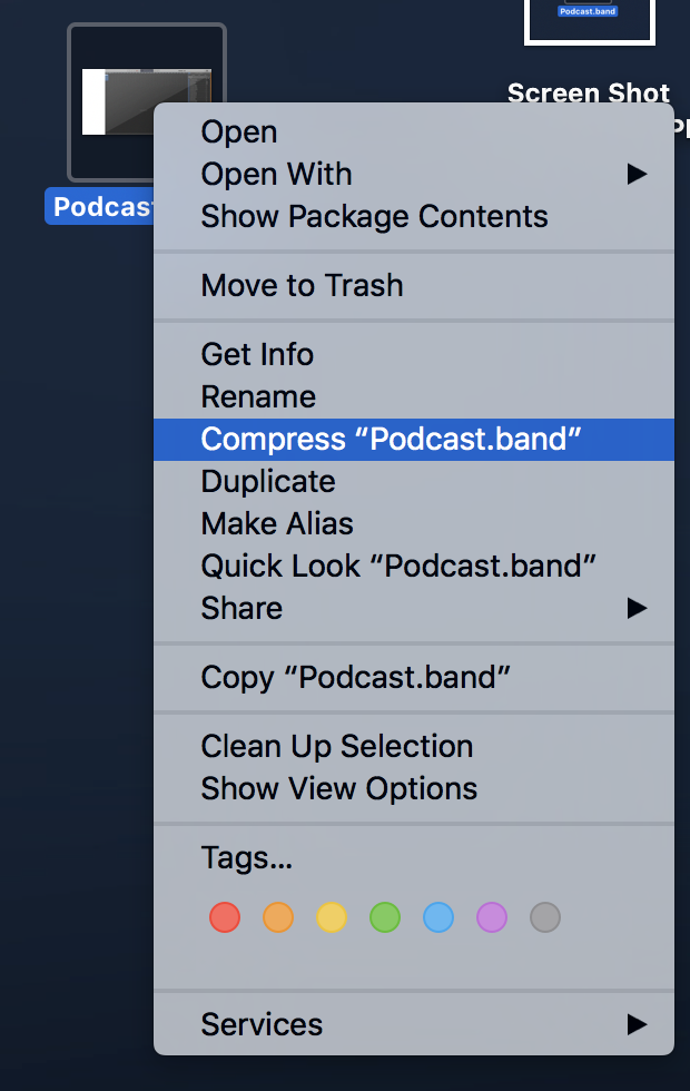 Compress podcast file