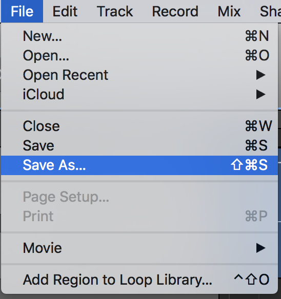 Backing Up / Restoring Your GarageBand Project to External Storage from