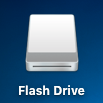 Flash drive icon on desktop
