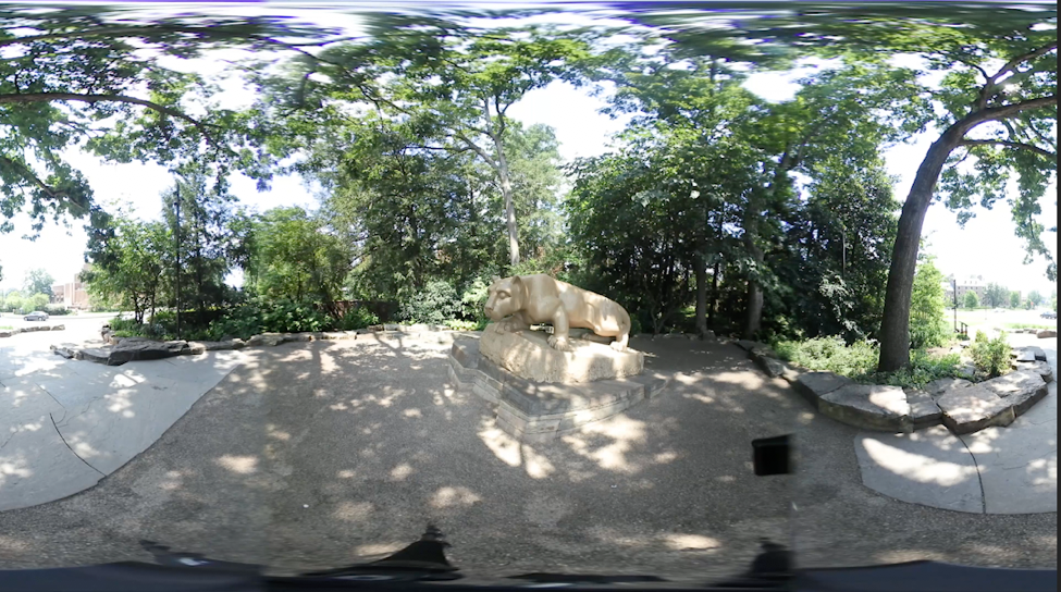 Centered lion shrine