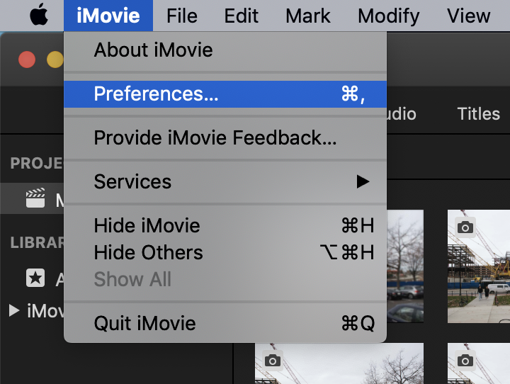 Set preferences