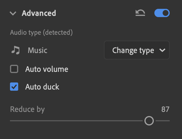 Auto duck