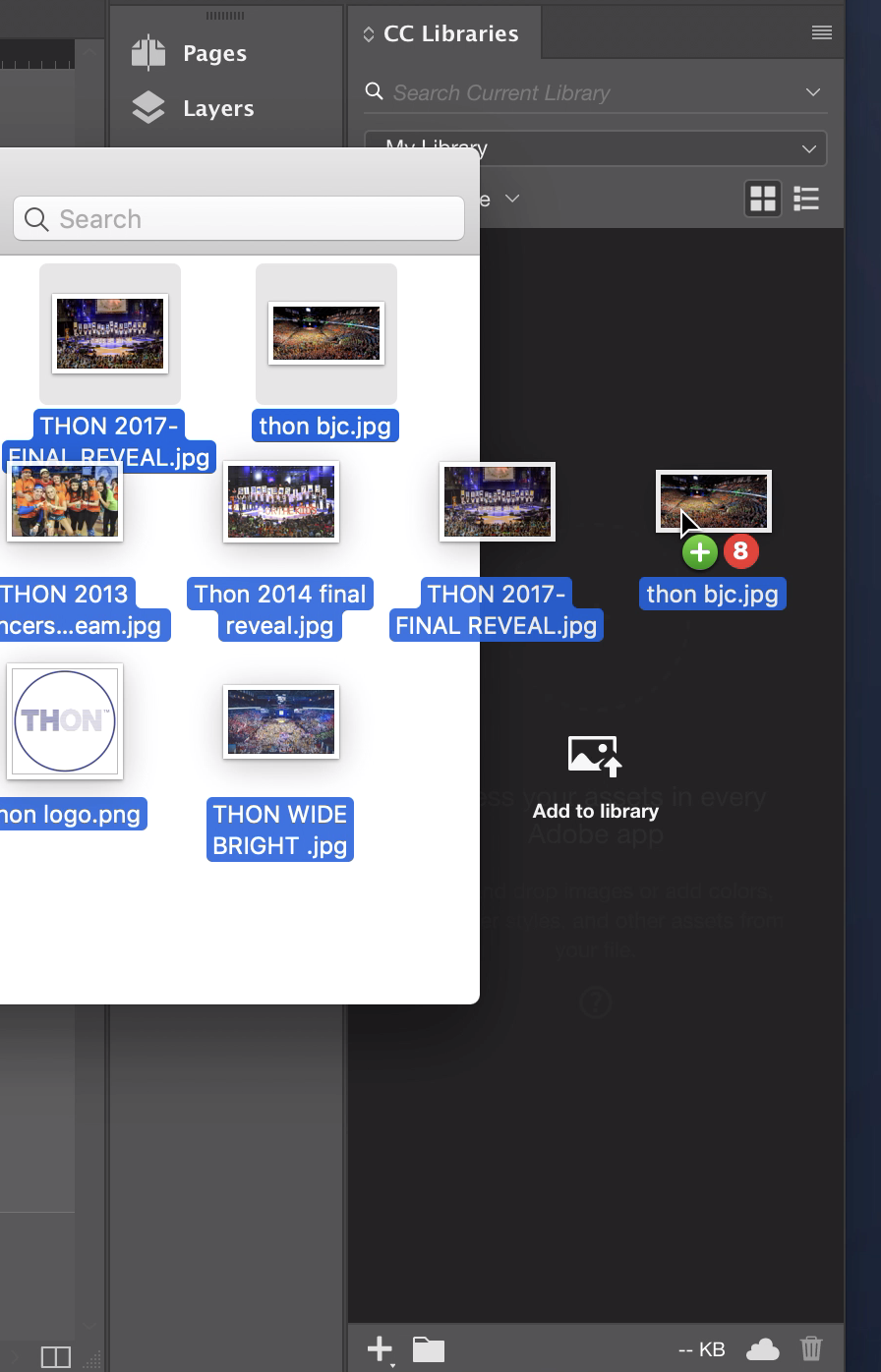drag graphics into creative cloud libraries window