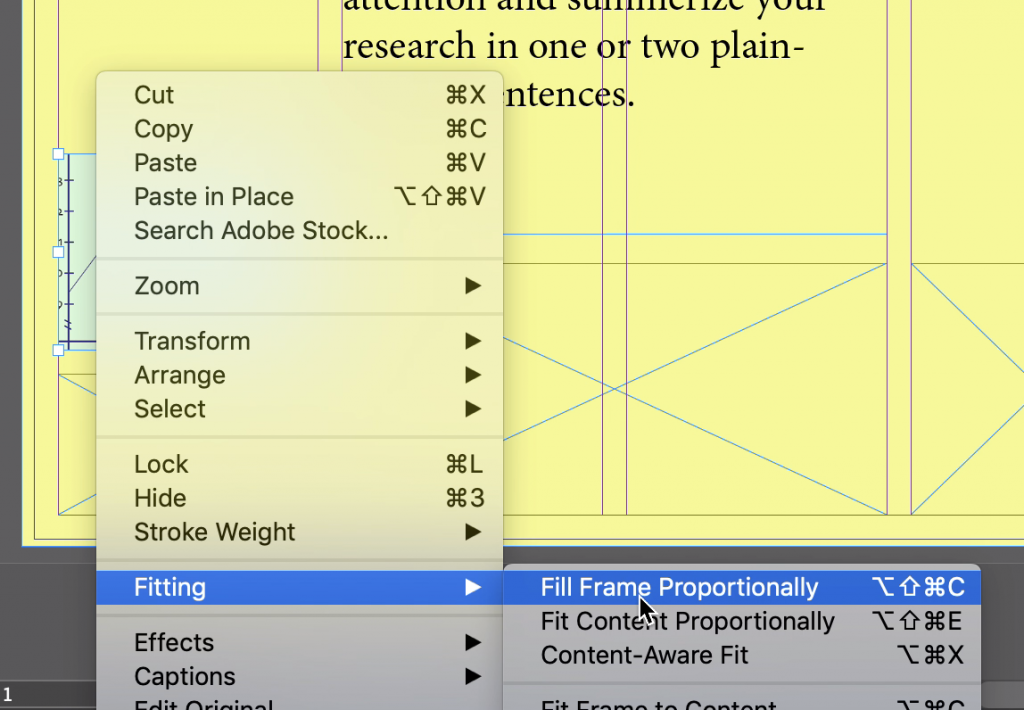 fill frame proportionally