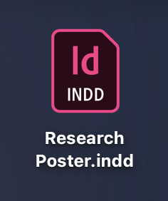 InDesign file on desktop