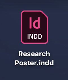 indesign file on desktop 