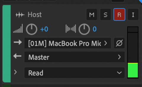 line in recording with adobe audition