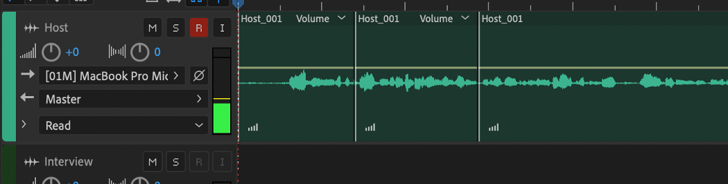 line in recording with adobe audition