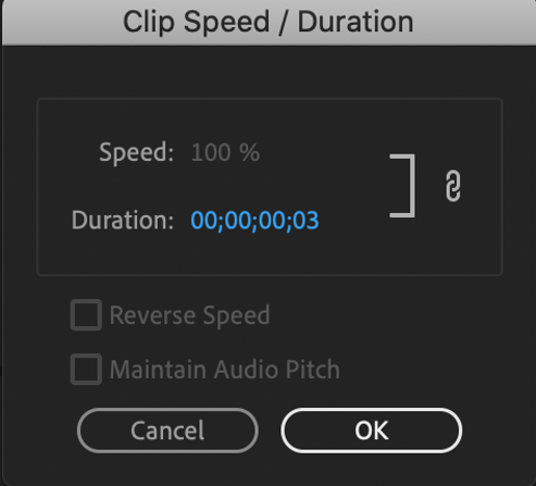 Adjusted clip duration