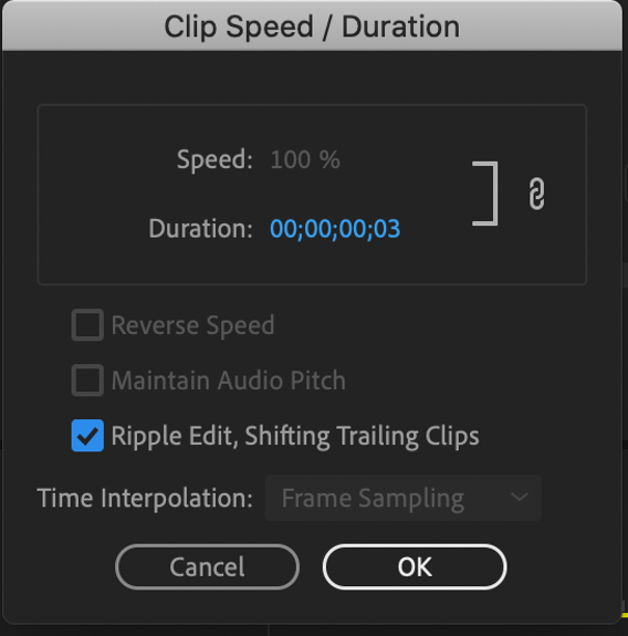 Ripple Edit. Shifting Trailing Clips