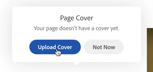 upload cover button