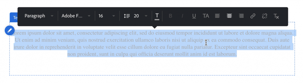 formatting text