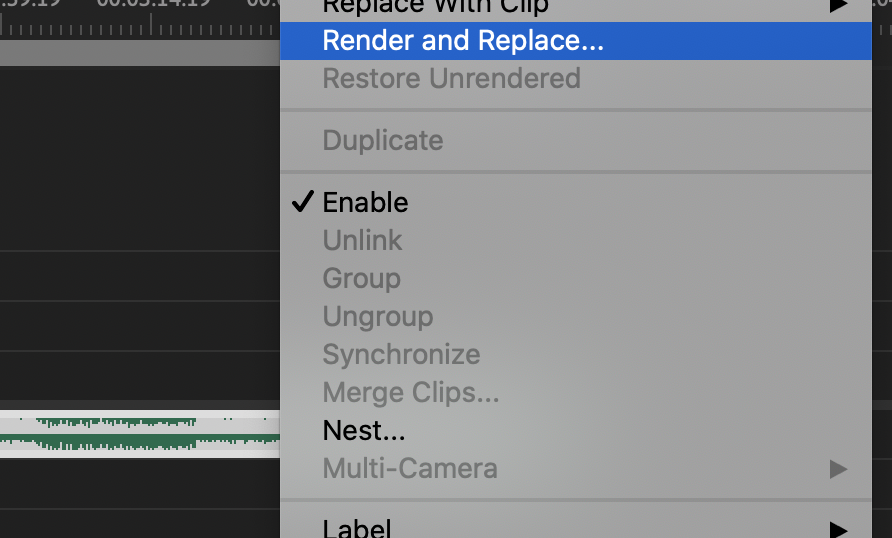 right click and select render and replace from menu