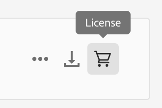 stock license button image