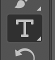text tool in tool panel
