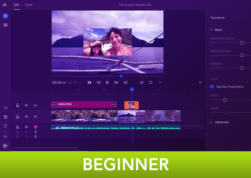 Beginner: Video Editing in Adobe Rush