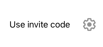 Use Invite Code