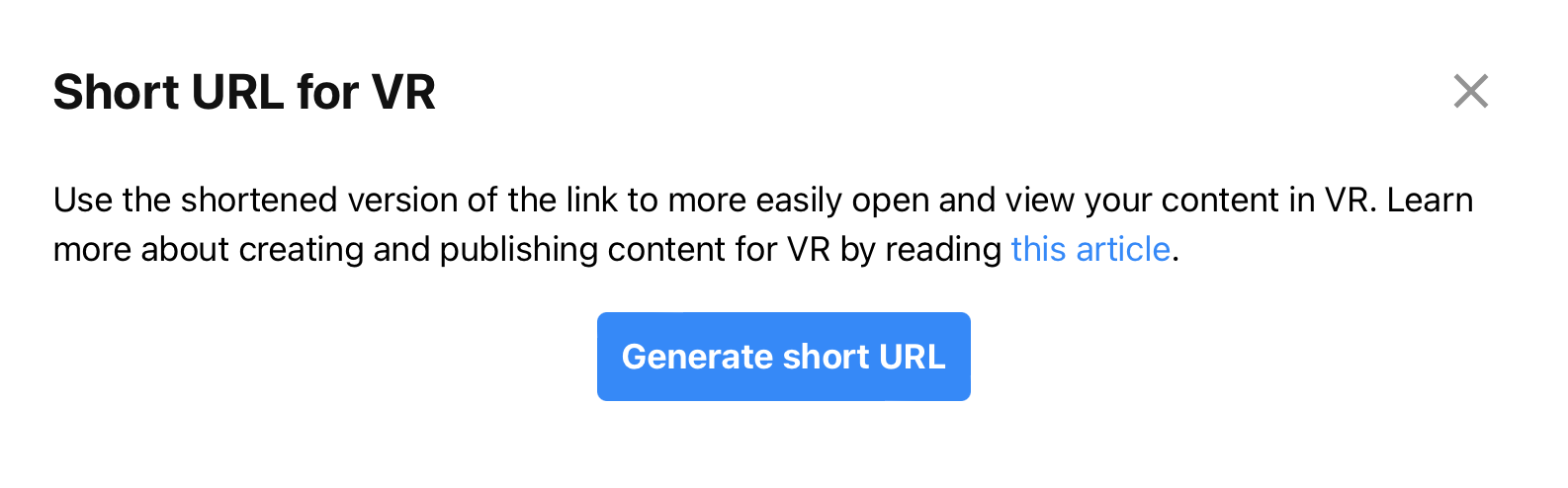 Generate Short URL