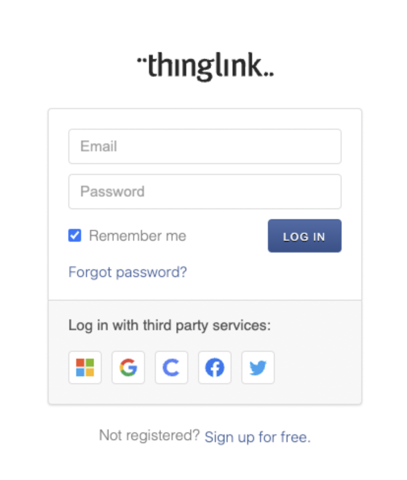 ThingLink Sign In