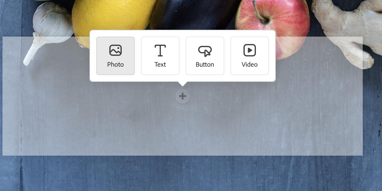 Add photo button