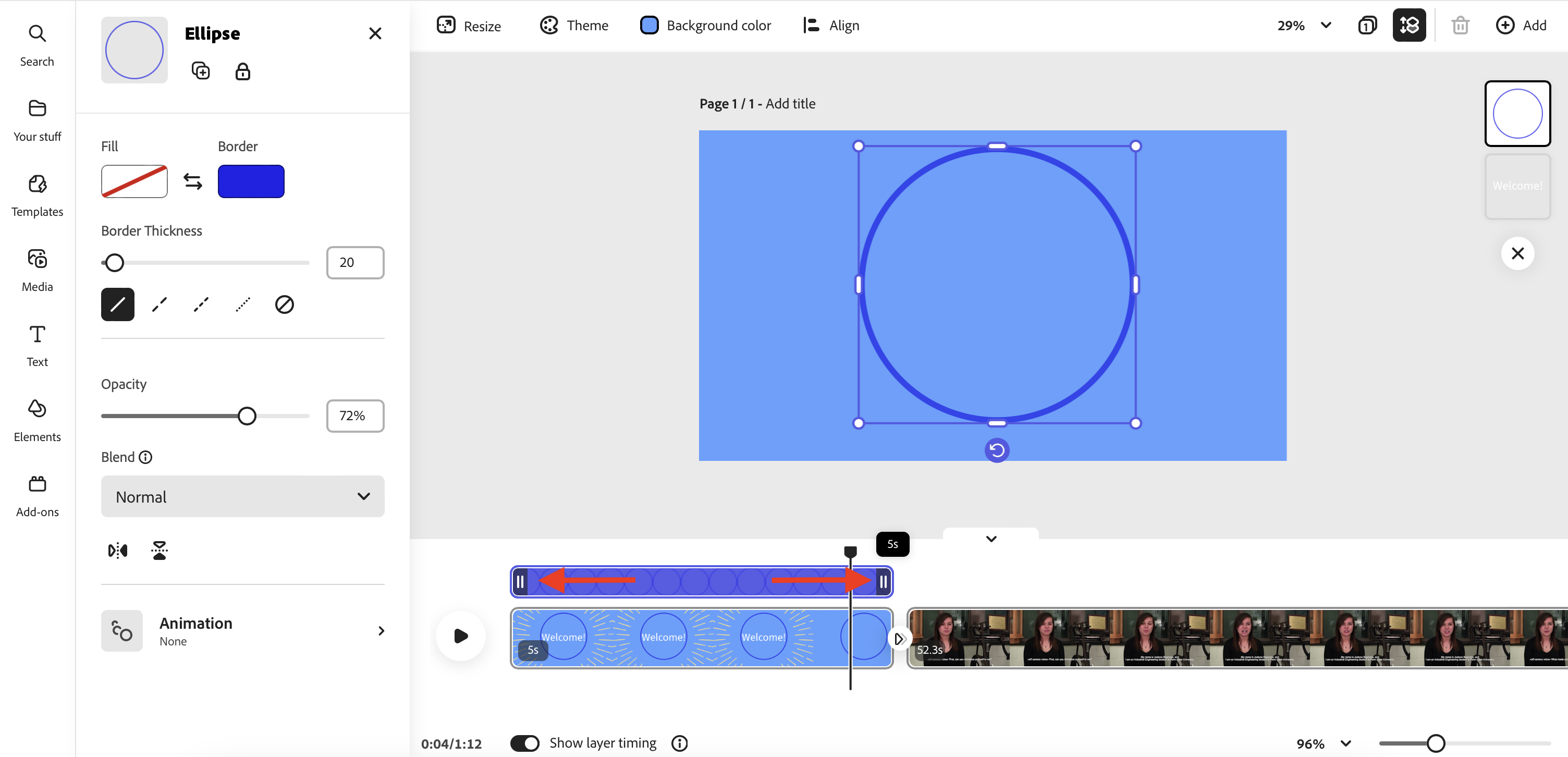 timing slider